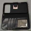 Arae Compatible with iPhone 17 Pro Max Case Wallet with Card Holder, Wristlet Strap Wallet Flip Cover for iPhone 17 Pro Max 6.9 inch Men/Women, RFID Blocking, Kickstand, Black