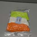 Women's Neon Scrunch Crew Socks 80s 90s Retro 3-Pack Cotton Stacked Boot Calf Cozy Ribbed Slouchy Socks Size 5-10 (1-white/Neon Green/Neon Orange)