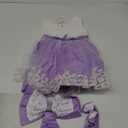 NNJXD Girls' Tulle Flower Princess Wedding Dress for Toddler and Baby Girl, 3Y Purple/White 