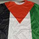 Lurhonp Palestinian Flag Casual Short Sleeve T-Shirt (Small)
