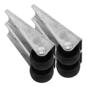 PRETYZOOM Heavy Duty Sliding Door Support Wheel Set with Nylon Rollers 5-Piece Anti-Sagging Door Bottom Guide Smooth Quiet Operation for Furniture and Office Chairs