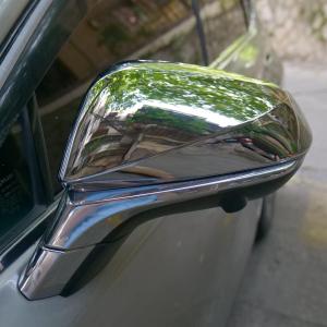 2pcs Door Rearview Mirror Cover Trim For Lexus NX300 NX300h NX200t RX200t RX300 RX350 RX450h RX350L RX450hL (Chrome)
