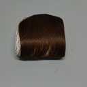BOGSEA Bnags Hair Clip- Medium Brown Fake Bangs 100% Real Human Hair Extensions Wispy Bangs for Women Fringe with Temples Hairpieces Curved Bangs for Daily WearMedium Brown Wispy Bangs