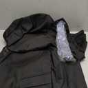 Hihawk Men's 3 Piece Suit with Stretch Fabric, Solid Slim Fit One Button Suit Blazer Set, Jacket Vest Pants with Tie. Black 3X-Large