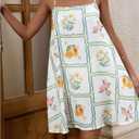 GORGLITTER Women's Floral Mini Wedding Guest Dresses Spaghetti Strap Boho Cami Short Summer Vacation Sundress (White, M)