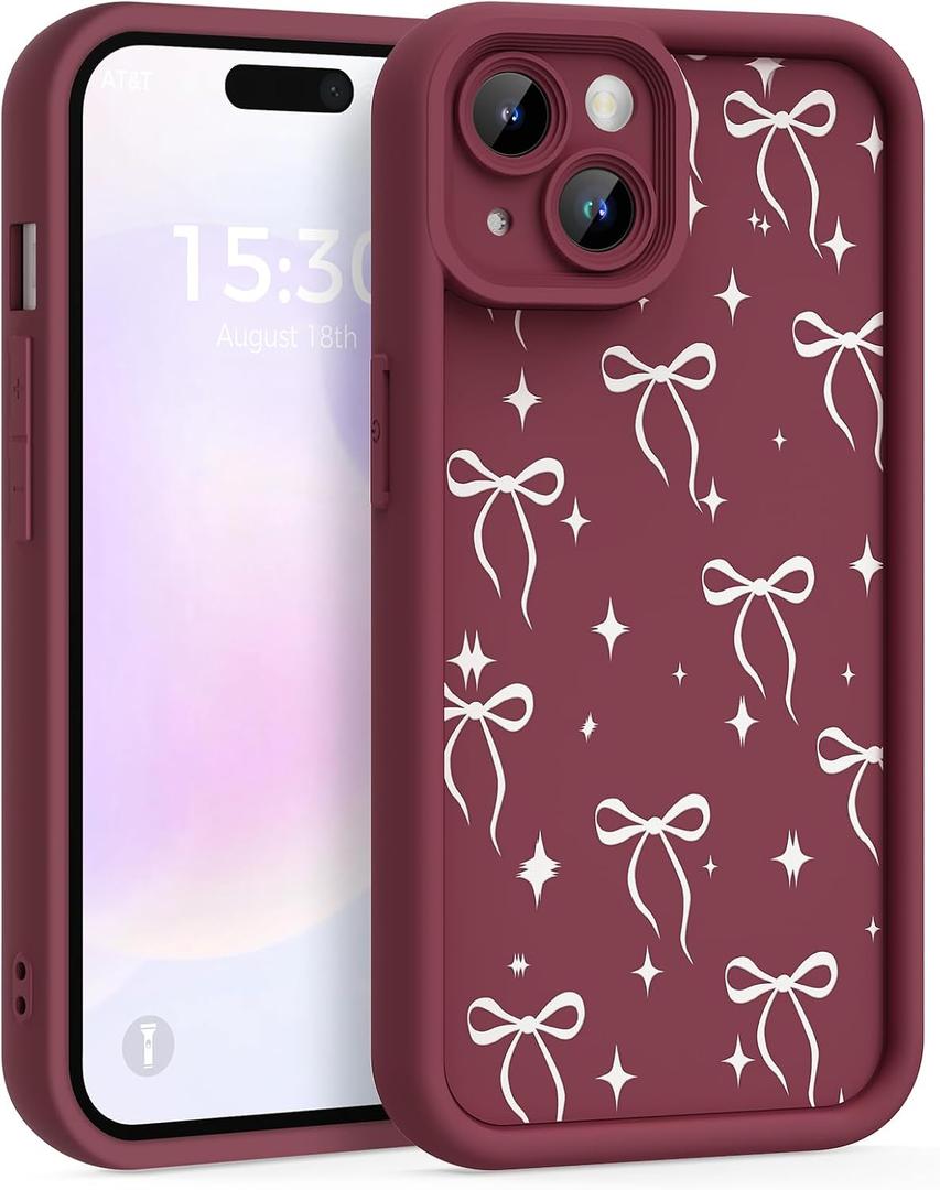 Case for iPhone 13, Silicone Shockproof Cover Women