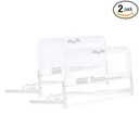 Dream On Me Lightweight Mesh Security Adjustable Bed Rail Double Pack with Breathable Mesh Fabric in White, 2 Count (Pack of 1)