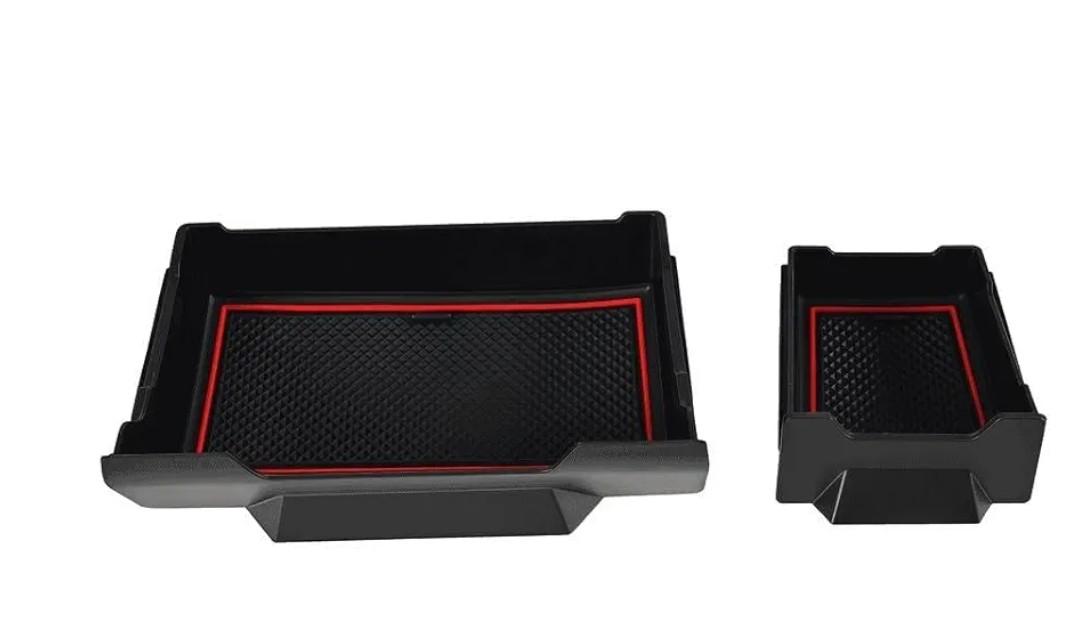 Center Console Storage Drawer Organizer with Non Slip Mat Compatible with Toyota 4Runner 2014 2015 2016 2017 2018 2019 2020 2021 2022 2023 2024