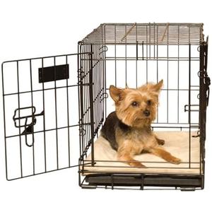 K&H Pet Products Self-Warming Crate Pad, Warming Dog Crate Bed, Machine Washable Dog Crate Mat, Tan X-Small 14 X 22 Inches