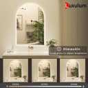 Arched Backlit LED Lighted Bathroom Mirror 32x48