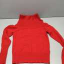 Women Off Shoulder Sweaters Long Sleeve Ribbed Knit Going Out Fall Tops Blouse, Red, Size Medium, Red 