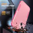 Diaclara Designed for iPhone 15 PlusCase, [with Privacy Screen Protector] [Anti Spy] [Military Grade Drop Protection] Heavy Duty Full-Body Shockproof Phone Case, Pink
