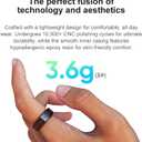 Smart Ring for Men Health Tracker Fitness Ring Sleep Monitor Heart Rate Monitor Sport Tracker for Android iOS