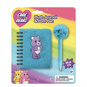 Care Bears Plush Spiral Hardcover Journal Set - Blue - 2 Pack