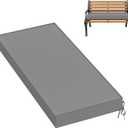 Outdoor Bench Cushion Waterproof Bench Pad,42×18 Inch,Light Grey, 42'' x 18'' x 3.5''