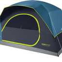 Coleman 8 Person Skydome Dark Room Tent with Rainfly, 5 Minute Setup, Blocks 90% of Sunlight, 20% More Headroom Than Traditional Tents, PFAS-Free