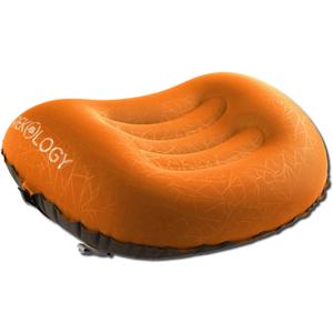 TREKOLOGY Ultralight Inflatable Camping Travel Pillow - ALUFT 2.0 Compressible, Compact, Comfortable, Ergonomic Inflating Pillows for Neck & Lumbar Support While Camp, Hiking, Backpacking (Orange)
