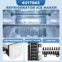 Upgraded 4317943 Refrigerator Ice Maker Assembly for Whirlpool Kenmore Maytag KitchenAid Ice Maker Replacement 626636 4210317 4211173 4317943R