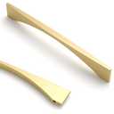 Asidrama 2030 10 Pack 10 Inch(254mm) Brushed Gold Kitchen Cabinet Handles, Vintage Retro Cabinet Pulls Kitchen Cabinet Hardware for Cupboard Drawer Pulls