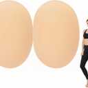 Healifty Silicone Butt Pads Adhesive Fake Hip Padding Reusable Buttocks Enhancers Inserts Butt Lift Pads for Women Girls Shapewear Underwear 8.85 X 6.49 X 1.57 Inches Chocolate
