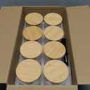 COCOYA 12 FL Oz Glass Jars with Bamboo Lid Set, 8Pack UPGRADE Clear Food Storage Canisters Kitchen Pantry Containers, for Spice Herb Nuts Tea Seed Seasoning Dry Foods Bean Sugar Snack Candy