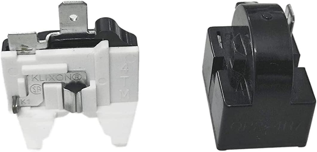 QP-02-4.7 1-Pin PTC Refrigerator Start Relay and Overload Protector Set for 1/2HP Cooler Compressor Starters