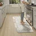 KIMODE Anti Fatigue Kitchen Mats,Light Grey Distressed Kitchen Runner Rugs, Size: 59"L x 24"W x 0.5"Th