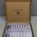 100 Pack of 4x3 Magnetic Name Badge Holders (White Printable Inserts Included) Customizable Magnetic Name Tags for Office, Conventions, School, and Events - Durable and Clear Plastic Name Tag Holder