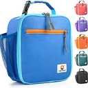 CaCTOUR Lunch Box Kids,Premium Insulated Lunchbox for Girls Boys,Soft Mini Cooler Bag Back to School Thermal Reusable Lunch Bag for Work School Picnic (Blue)