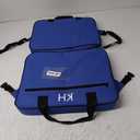 KIMI HOUSE Health Gear Portable Stadium Seat, Stadium Seats for Bleachers, Bleacher Seats with Backs and Cushion, Padded Folding Chair for Sports Events, Camping, Hiking (Blue)