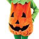 Spooktacular Creations Halloween Baby Pumpkin Costume with Green leaves for Toddler Kids Halloween Dress Up Pumpkin Party (3T)