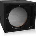 BELVA BBX112BK 1.842 cu ft. Single 12" Ported Car Subwoofer Box Enclosure with Custom Black Baffle