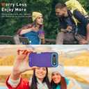 Case Compatible with iPhone 17 Air Case Heavy Duty Shockproof 3-Layer Full-Body Protection Rugged Cover [Compatible with Magsafe] (Purple)