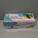 54IN X 320FT Plastic Table Cover Roll with Cutter Box, Cut to Size Plastic Table Cloths for Parties, Birthday, Disposable Tablecloth Roll for All Shape Tables (Brown, 54 Inch X 320 Feet)