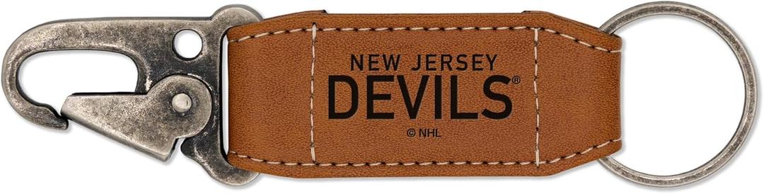 Rico Industries NHL Hockey Laser Engraved Carabiner Keychain