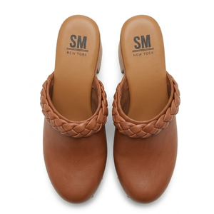 Women's Slip On Wood Clogs Morel Cognac, Size