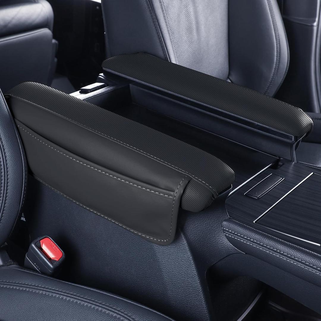 Auto Accessories for Toyota Sienna LE,XLE,XSE,Limited,Platinum,Woodland 7/8 Passenger 2021-2025 Center Console Cover Armrest Pad Protector Armrest Box Cover Accessory (Black)