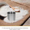 PRETYZOOM Stainless Steel Rice Measuring Cup 1 Cup 8.45 Oz Kitchen Scoop for Rice Cooker and Cooking Ingredients