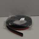 COUKIU 10 FT PVC Floor Transition Strip, Peel and Stick Molding Trim for Threshold Transitions with a Height Less Than 10 mm/0.4in, Carpet & Floor Edging Trim, Carpet to Tile Transition Strip(Black)