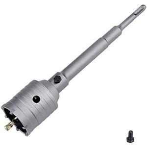 GUICGOC 30mm (1-3/16 inch) Concrete Hole Saw with 220mm SDS Plus Connecting Rod, Tungsten Carbide Teeth (7.7mm x 4mm) Cement Hole Saw for Concrete Cement Brick Wall Stone 30mm (1-3/16 inch)