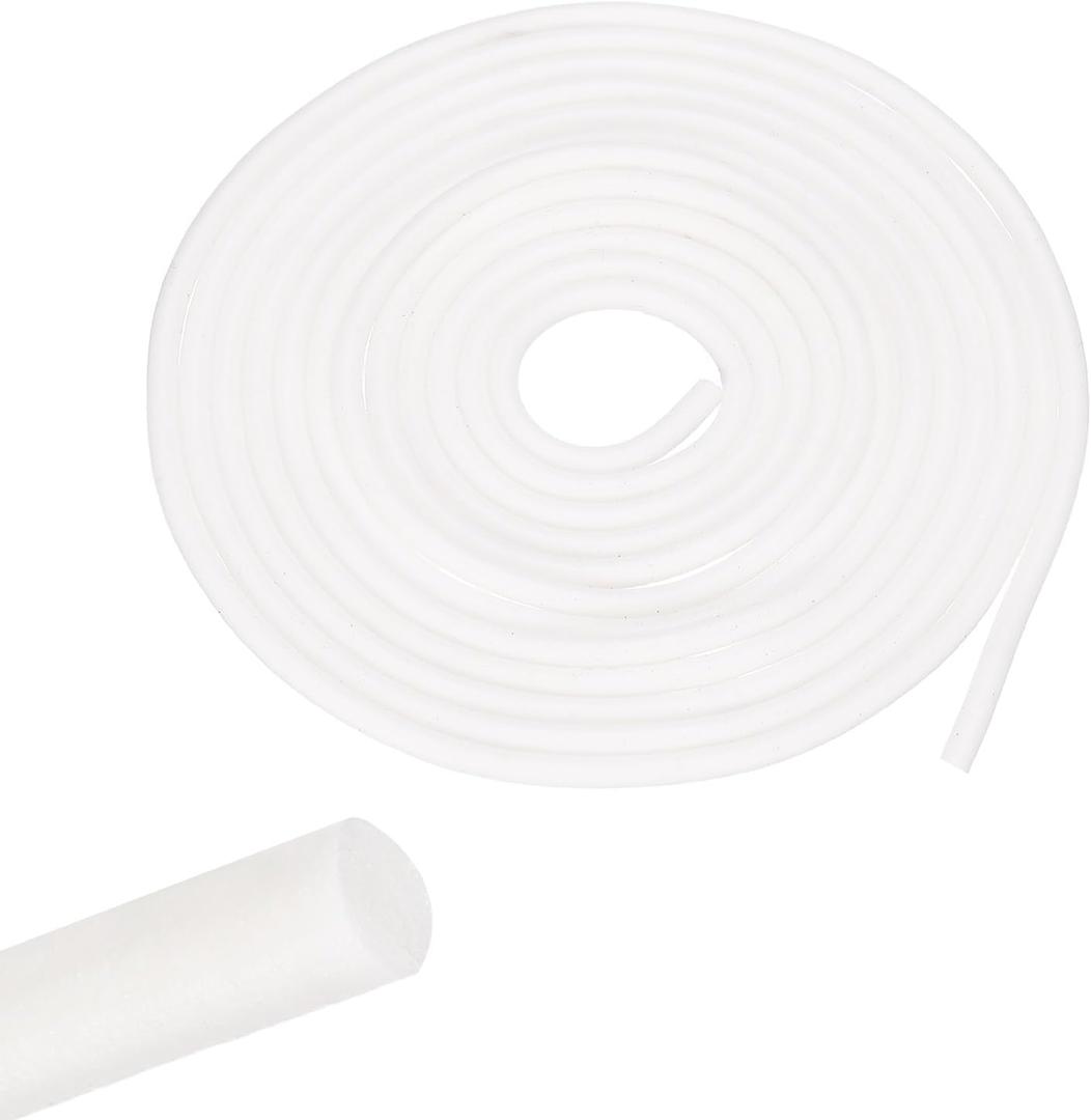 uxcell 32.8 ft Backer Rod, 1/8 Inch Diameter Foamed Silicone Foam Caulk Saver, Weather Strip Seal for Sealing Concrete Gaps, Expansion Joints, Crack Filling, Doors, Windows, White