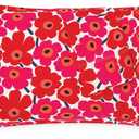 Marimekko - Pillowcase Set, Cotton Percale Bedding, Smooth & Cool Home Decor (Mini Unikko Red, Standard)