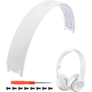 Solo3 Headband Replacement Parts Accessories Solo2 Headband Repair Kit Compatible with Solo 3.0 Solo 2.0 Wireless Top HeadbandWhite