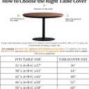 Waterproof Tablecloth with Elastic Tablecloth for Round Tables 36"-70" for Indoor Outdoor Patio Use, 52Inch, White and Gray Marble