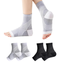 Neuropathy Compression Socks for Women and Men - Upgraded Soothe Pain Relief Ankle Sleeves, L/XL