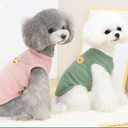 Cotton Dog & Cat T-Shirts - Soft, Breathable, Stretchy Sleeveless Vests for Medium & Small Dogs