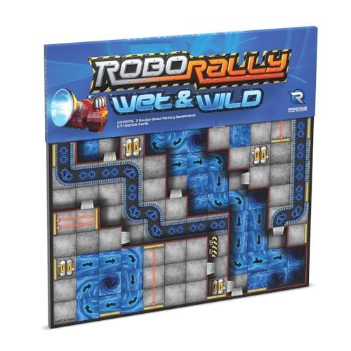 Renegade Game Studios Robo Rally Expansion: Wet & Wild Strategy Game for Family Board Game Night