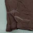 QINSEN Womens Tank Top Sleeveless Square Neck Casual Basic Fitted T- Shirts Brown XS