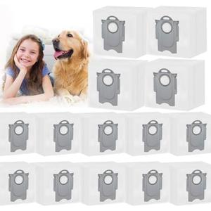 14 Pack Q5 Dust Bag Compatible with Roborock S8 Pro Ultra, S8+, Q7 Max+, Q8 Max+, Q5 Max+, Q5+, Q5 Pro+, S7 Max Ultra, S7 MaxV Ultra, Q7+ Robot Vacuum Cleaner, 3L Large Capacity Disposable Bag