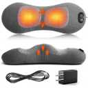 3 in 1 Lower Back Massager, Triple Fusion Back Massager with Heat, Vibration and Stretch,Lumbar Support Pillow with Ergonomic Memory Foam for Bed and Chair